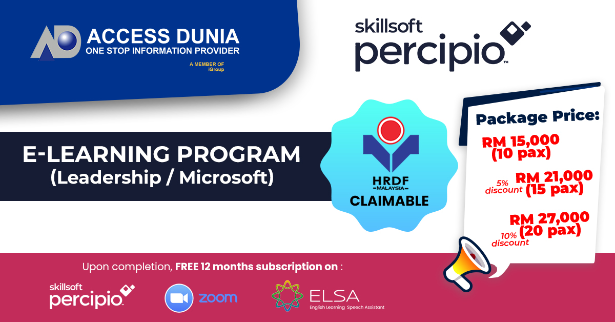SkillSoft Percipio Access Dunia